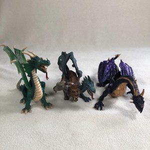 Safari Ltd & Schleich Dragon Lot Three (3)